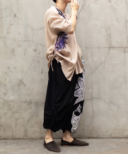 チャイハネ（チャイハネ）の「【チャイハネ】スキナド変形MEN'Sワイドパンツ（その他パンツ・メンズ・ブラック/ベージュ/ブラウン/グレー/ブルー系その他/オレンジ系その他/ホワイト/カーキ/グレー系その他/マスタード/ネイビー/オフホワイト/グリーン系その他・FREE）」の19枚目の写真