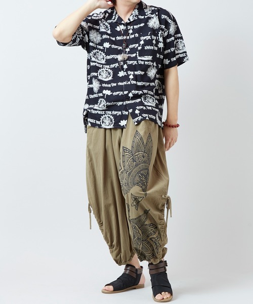 チャイハネ（チャイハネ）の「【チャイハネ】スキナド変形MEN'Sワイドパンツ（その他パンツ・メンズ・ブラック/ベージュ/ブラウン/グレー/ブルー系その他/オレンジ系その他/ホワイト/カーキ/グレー系その他/マスタード/ネイビー/オフホワイト/グリーン系その他・FREE）」の16枚目の写真