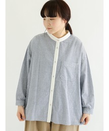 Samansa Mos2 | コットンリネンクレリックブラウス(シャツ/ブラウス)