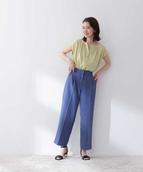 N.(Natural Beauty Basic)新品タグ付き スキッパーブラウス N. Natural Beauty Basic*｜スキッパーリボンタイブラウス