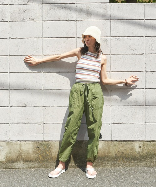 Auntie Rosa Holiday(アンティローザホリデー)の「マルチボーダーカップ付きアメスリタンク(タンクトップ・レディース・オフホワイト/ブルー・FREE)」の8枚目の写真