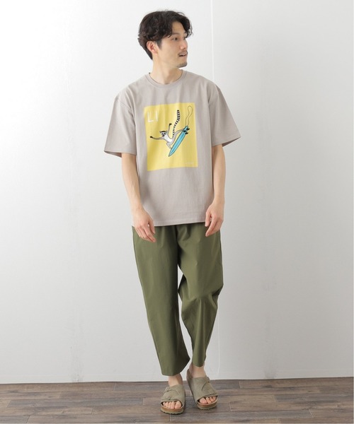 Jonas Claesson（ジョナスクレアッソン）の「【JONAS CLAESSON / ジョナス クレアッソン】別注 LEMUR Tシャツ（Tシャツ/カットソー・メンズ・ベージュ・MEDIUM/LARGE）」の2枚目の写真