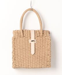 CPCM | 雑材ベルト付BOXトート(トートバッグ)