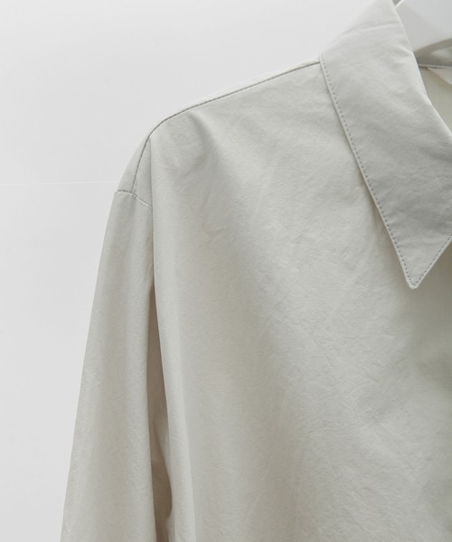 MUYMONA(ムイモナ)の「【MUYMONA】【2022SS】Wrap detail cotton shirt onepiece mmw22s031(ワンピース・レディース・ネイビー/ライトグリーン・FREE)」の14枚目の写真