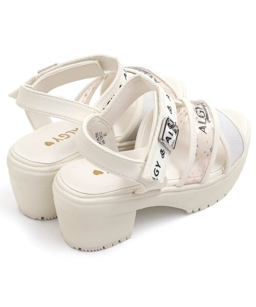 algy（アルジー）の「クリアーロゴバンドサンダル（サンダル・キッズ・ブラック/オフホワイト/ピンク/オレンジ/グリーン・23/24/22/20/21）」の13枚目の写真