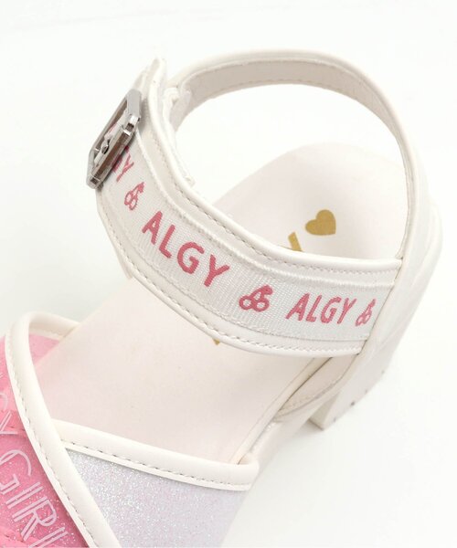 algy（アルジー）の「クリアーロゴバンドサンダル（サンダル・キッズ・ブラック/オフホワイト/ピンク/オレンジ/グリーン・23/24/22/20/21）」の11枚目の写真