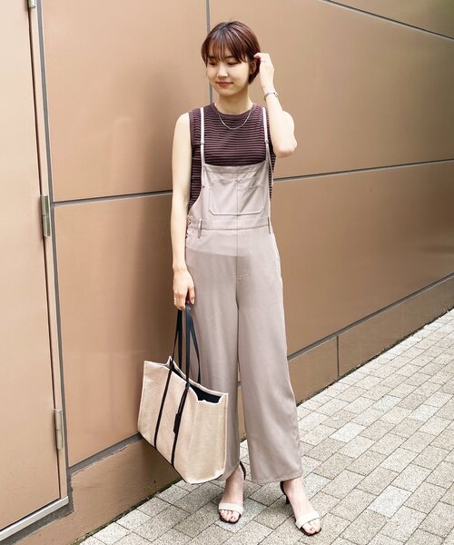 OPAQUE.CLIP（オペークドットクリップ）の「◆レーヨンストレッチ ボーダーニット（ニット/セーター・レディース・ブラウン系その他3/オレンジ系その他4/ホワイト系その他3・38/42/36/40）」の8枚目の写真