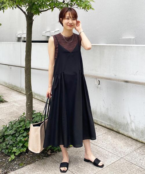 OPAQUE.CLIP（オペークドットクリップ）の「◆レーヨンストレッチ ボーダーニット（ニット/セーター・レディース・ブラウン系その他3/オレンジ系その他4/ホワイト系その他3・38/42/36/40）」の12枚目の写真