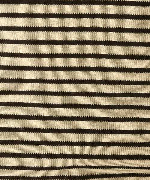 OPAQUE.CLIP（オペークドットクリップ）の「◆レーヨンストレッチ ボーダーニット（ニット/セーター・レディース・ブラウン系その他3/オレンジ系その他4/ホワイト系その他3・38/42/36/40）」の14枚目の写真