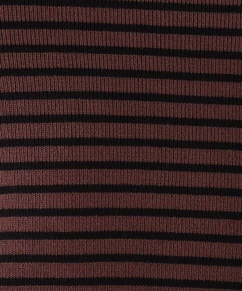 OPAQUE.CLIP（オペークドットクリップ）の「◆レーヨンストレッチ ボーダーニット（ニット/セーター・レディース・ブラウン系その他3/オレンジ系その他4/ホワイト系その他3・38/42/36/40）」の17枚目の写真