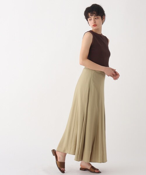 OPAQUE.CLIP（オペークドットクリップ）の「◆レーヨンストレッチ ボーダーニット（ニット/セーター・レディース・ブラウン系その他3/オレンジ系その他4/ホワイト系その他3・38/42/36/40）」の18枚目の写真