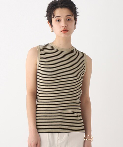 OPAQUE.CLIP（オペークドットクリップ）の「◆レーヨンストレッチ ボーダーニット（ニット/セーター・レディース・ブラウン系その他3/オレンジ系その他4/ホワイト系その他3・38/42/36/40）」の21枚目の写真