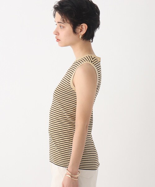 OPAQUE.CLIP（オペークドットクリップ）の「◆レーヨンストレッチ ボーダーニット（ニット/セーター・レディース・ブラウン系その他3/オレンジ系その他4/ホワイト系その他3・38/42/36/40）」の22枚目の写真