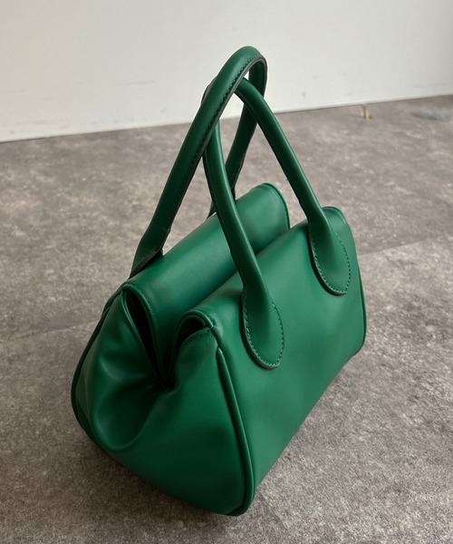 DouDou（ドゥドゥ）の「【WEB限定】スムースPUミニバッグ（ハンドバッグ・レディース・ブラック/ベージュ/グリーン/パープル・FREE）」の11枚目の写真