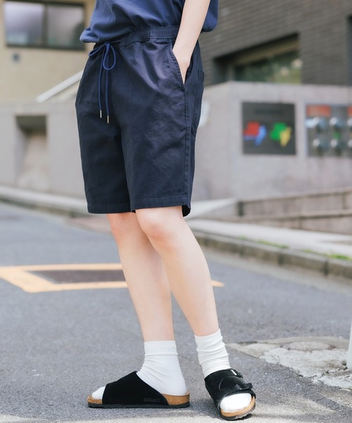 FIVE BROTHER（ファイブブラザー）の「FIVE BROTHER/ファイブブラザー Work shorts ワークショーツ イージーショーツ ハーフパンツ（その他パンツ・メンズ・ホワイト/ブラック/ベージュ/ネイビー・M/L/XL）」の4枚目の写真