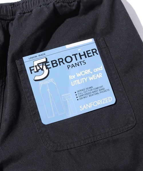 FIVE BROTHER（ファイブブラザー）の「FIVE BROTHER/ファイブブラザー Work shorts ワークショーツ イージーショーツ ハーフパンツ（その他パンツ・メンズ・ホワイト/ブラック/ベージュ/ネイビー・M/L/XL）」の17枚目の写真
