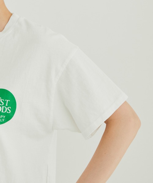 Sloppy Supply（スラッピーサプライ）の「【Sloppy Supply （スラッピーサプライ）】FAST FOODSロゴTシャツ（Tシャツ/カットソー・レディース・ブラウン系その他/ホワイト・M）」の13枚目の写真