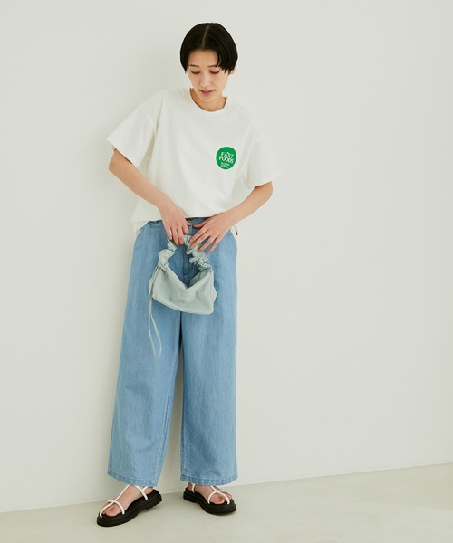 Sloppy Supply（スラッピーサプライ）の「【Sloppy Supply （スラッピーサプライ）】FAST FOODSロゴTシャツ（Tシャツ/カットソー・レディース・ブラウン系その他/ホワイト・M）」の16枚目の写真