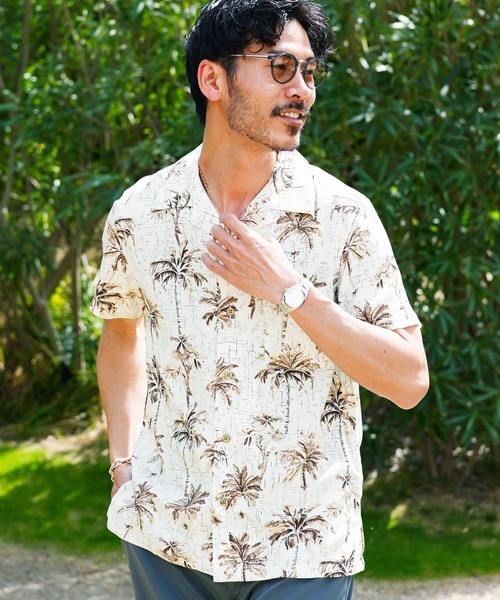 jiggys shop(ジギーズショップ)の「レーヨン 半袖 アロハシャツ(シャツ/ブラウス・メンズ・ホワイト系その他3/ブラック系その他3/ブルー系その他/ブラック系その他5/ホワイト系その他5/ブルー系その他3/ブルー系その他5/ブラック系その他/ブラック系その他2/ホワイト系その他/ブルー系その他6/ホワイト系その他2/ブルー系その他4/ホワイト系その他4/グレー系その他/ブラック系その他4/ブルー系その他2/ブラック系その他7/グレー系その他2/グレー系その他3/ブルー系/ブルー系1/ブラック系その他6/ブルー系その他7/ブラウン系その他/ホワイト系その他6/ブラック系/グレー系その他4/オレンジ系/ブラック系1/ネイビー系/グリーン系/ネイビー系1/ホワイト系/ホワイト系1/ホワイト系2・X-LARGE/MEDIUM/SMALL/LARGE)」の8枚目の写真