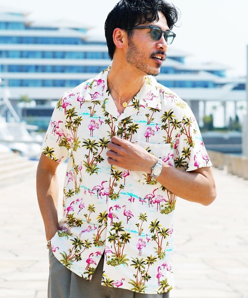 jiggys shop(ジギーズショップ)の「レーヨン 半袖 アロハシャツ(シャツ/ブラウス・メンズ・ホワイト系その他3/ブラック系その他3/ブルー系その他/ブラック系その他5/ホワイト系その他5/ブルー系その他3/ブルー系その他5/ブラック系その他/ブラック系その他2/ホワイト系その他/ブルー系その他6/ホワイト系その他2/ブルー系その他4/ホワイト系その他4/グレー系その他/ブラック系その他4/ブルー系その他2/ブラック系その他7/グレー系その他2/グレー系その他3/ブルー系/ブルー系1/ブラック系その他6/ブルー系その他7/ブラウン系その他/ホワイト系その他6/ブラック系/グレー系その他4/オレンジ系/ブラック系1/ネイビー系/グリーン系/ネイビー系1/ホワイト系/ホワイト系1/ホワイト系2・X-LARGE/MEDIUM/SMALL/LARGE)」の9枚目の写真