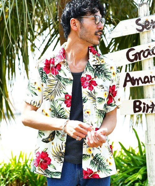 jiggys shop(ジギーズショップ)の「レーヨン 半袖 アロハシャツ(シャツ/ブラウス・メンズ・ホワイト系その他3/ブラック系その他3/ブルー系その他/ブラック系その他5/ホワイト系その他5/ブルー系その他3/ブルー系その他5/ブラック系その他/ブラック系その他2/ホワイト系その他/ブルー系その他6/ホワイト系その他2/ブルー系その他4/ホワイト系その他4/グレー系その他/ブラック系その他4/ブルー系その他2/ブラック系その他7/グレー系その他2/グレー系その他3/ブルー系/ブルー系1/ブラック系その他6/ブルー系その他7/ブラウン系その他/ホワイト系その他6/ブラック系/グレー系その他4/オレンジ系/ブラック系1/ネイビー系/グリーン系/ネイビー系1/ホワイト系/ホワイト系1/ホワイト系2・X-LARGE/MEDIUM/SMALL/LARGE)」の10枚目の写真