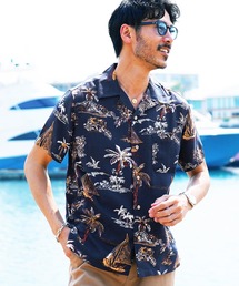 レーヨン 半袖 アロハシャツ