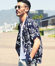 レーヨン 半袖 アロハシャツ