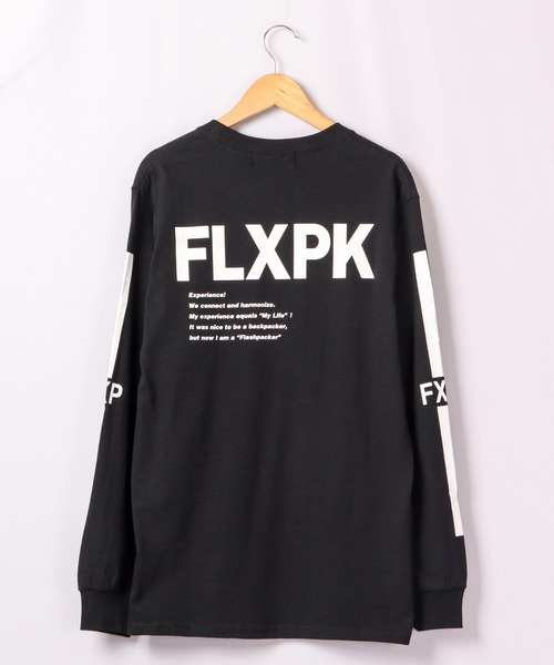 FLASH PACKER(フラッシュパッカー)の「FLASH PACKER ロングスリーブTシャツ(Tシャツ/カットソー・メンズ・ホワイト/ブラック/アッシュ・S/L)」の11枚目の写真