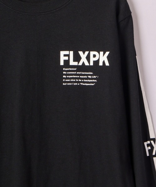 FLASH PACKER(フラッシュパッカー)の「FLASH PACKER ロングスリーブTシャツ(Tシャツ/カットソー・メンズ・ホワイト/ブラック/アッシュ・S/L)」の15枚目の写真