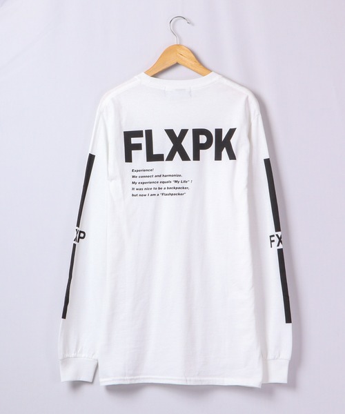 FLASH PACKER(フラッシュパッカー)の「FLASH PACKER ロングスリーブTシャツ(Tシャツ/カットソー・メンズ・ホワイト/ブラック/アッシュ・S/L)」の5枚目の写真