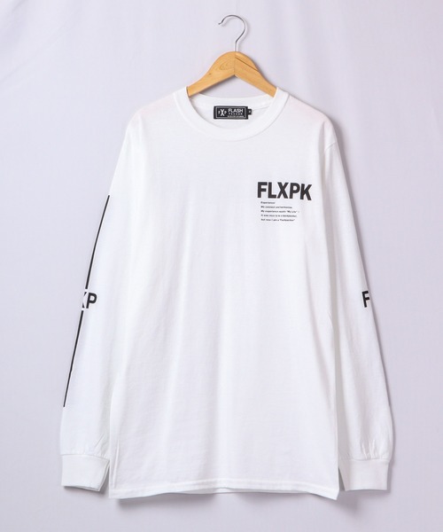 FLASH PACKER(フラッシュパッカー)の「FLASH PACKER ロングスリーブTシャツ(Tシャツ/カットソー・メンズ・ホワイト/ブラック/アッシュ・S/L)」の4枚目の写真