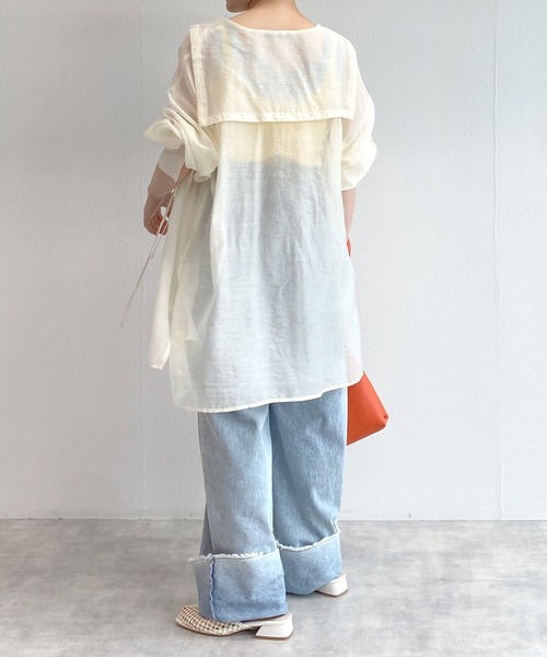 w closet(ダブルクローゼット)の「カップ付きバッククロスタンクトップ(タンクトップ・レディース・グリーン/ピンク系その他/ホワイト×イエロー・FREE)」の16枚目の写真