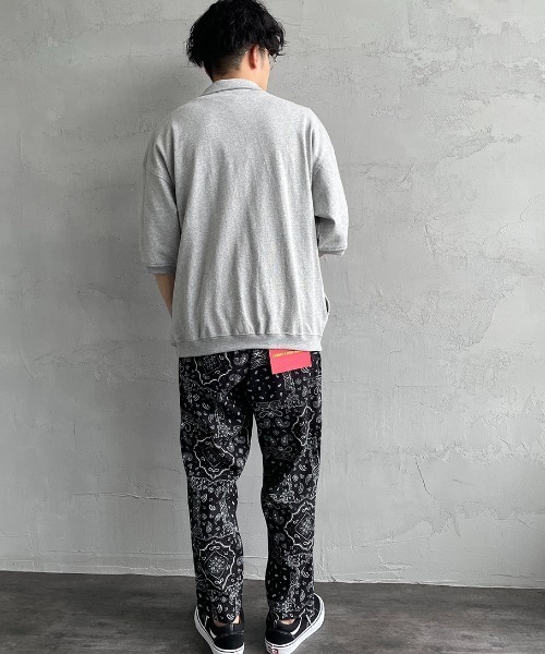 BEN DAVIS（ベンデイビス）の「【WEB限定】[BEN DAVIS/ベンデイビス] カレッジロゴワッペン刺繍 ハーフジップスウェットTシャツ（Tシャツ/カットソー・レディース・グレー/グリーン・M/L/XL）」の11枚目の写真