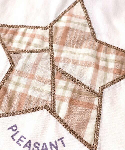 BREEZE by yumi.（ブリーズバイユミ）の「WEB限定 パッチワークTシャツ【BREEZE by yumi】（Tシャツ/カットソー・キッズ・オフホワイト/サックスブルー/ミント・90/100/110/120/80/130/140）」の12枚目の写真