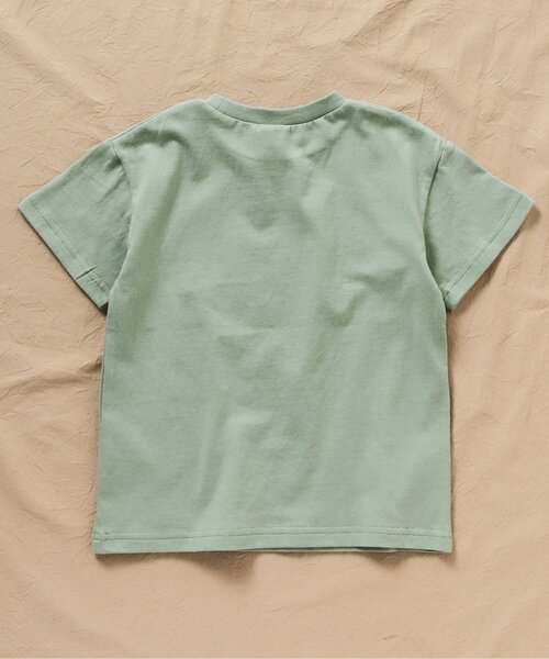 BREEZE by yumi.（ブリーズバイユミ）の「WEB限定 パッチワークTシャツ【BREEZE by yumi】（Tシャツ/カットソー・キッズ・オフホワイト/サックスブルー/ミント・90/100/110/120/80/130/140）」の9枚目の写真