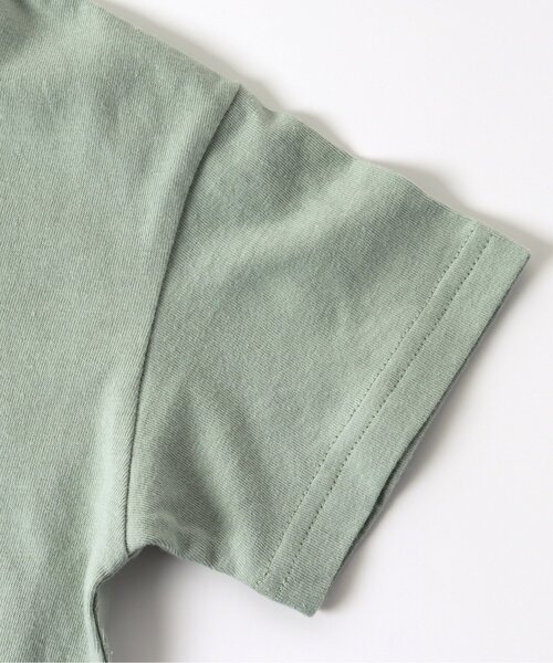 BREEZE by yumi.（ブリーズバイユミ）の「WEB限定 パッチワークTシャツ【BREEZE by yumi】（Tシャツ/カットソー・キッズ・オフホワイト/サックスブルー/ミント・90/100/110/120/80/130/140）」の5枚目の写真