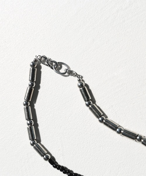 minsobi（ミンソビ）の「ビーズネックレス（ネックレス・メンズ・ブラック・FREE）」の6枚目の写真