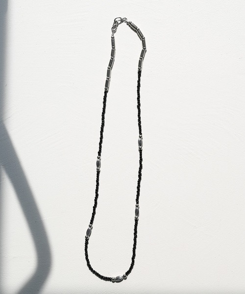 minsobi（ミンソビ）の「ビーズネックレス（ネックレス・メンズ・ブラック・FREE）」の5枚目の写真