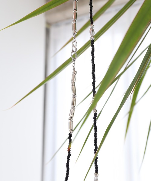 minsobi（ミンソビ）の「ビーズネックレス（ネックレス・メンズ・ブラック・FREE）」の7枚目の写真