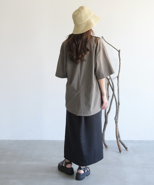 sango（sango）の「ダブルクロススリットペンシルスカート（スカート・レディース・ベージュ/ブラック/ラベンダー・FREE）」の10枚目の写真