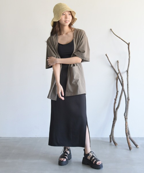 sango（sango）の「ダブルクロススリットペンシルスカート（スカート・レディース・ベージュ/ブラック/ラベンダー・FREE）」の12枚目の写真