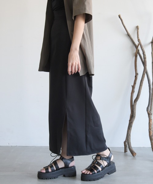 sango（sango）の「ダブルクロススリットペンシルスカート（スカート・レディース・ベージュ/ブラック/ラベンダー・FREE）」の13枚目の写真