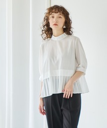 pois ポワ　blouse tee white ブラウスT ホワイト WHYTO.｜ホワイトのシャツ/ブラウス通販 - ZOZOTOWN