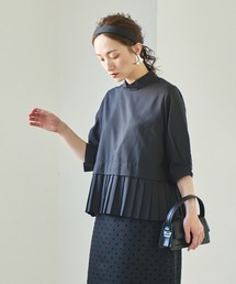 「WHYTO. / ホワイト」Hem pleats blouse