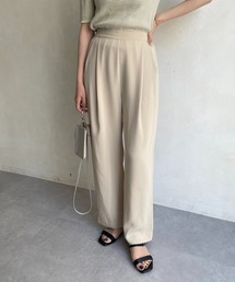 CAPRICIEUX LE'MAGE | 〈新色/レッド〉タックストレートパンツ(その他パンツ)