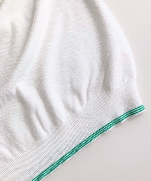 Q（キュー）の「衿フリルハイネックニット（ニット/セーター・レディース・ネイビー/アイボリー・MEDIUM）」の8枚目の写真