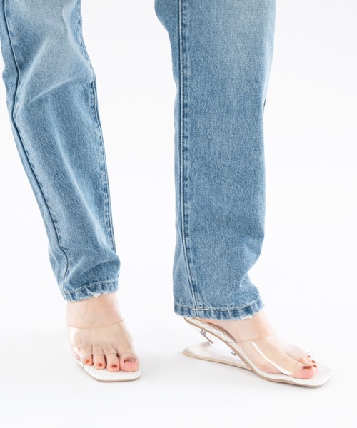 ALEXIA STAM（アリシアスタン）の「Unique Clear Heel Sandals /ユニーククリアヒールサンダル（サンダル・レディース・ゼブラ/ホワイト・S/M/L）」の3枚目の写真