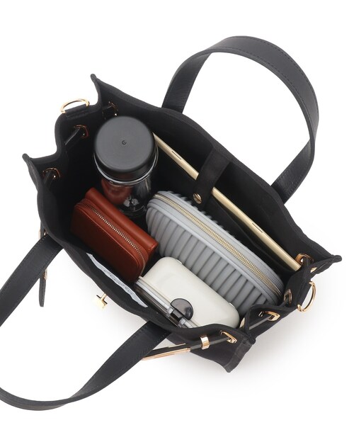 DRESSTERIOR(ドレステリア)の「◆【DRESSTERIOR別注】sita parantica(シータパランティカ) キャンバス×レザーバッグ(ショルダーバッグ・レディース・ブラック・00)」の3枚目の写真