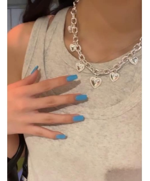 THROW by SLY（スローバイスライ）の「THROW HEART CHARM CHAIN N/C ハートチャーム チェーン ネックレス（ネックレス・レディース・ゴールド/シルバー・FREE）」の10枚目の写真