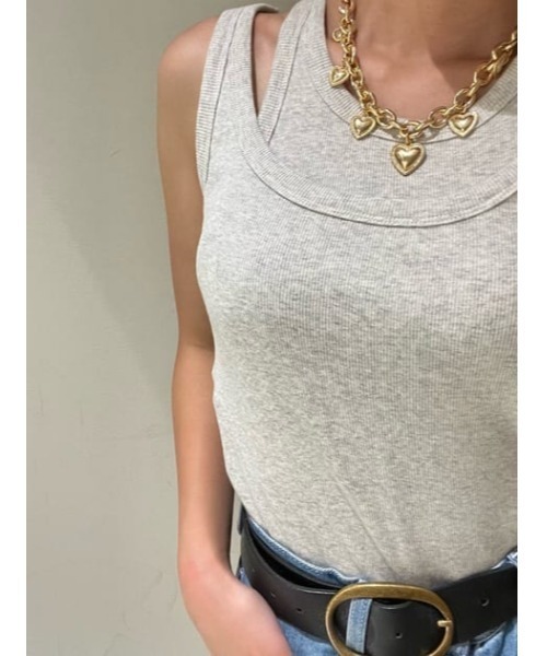 THROW by SLY（スローバイスライ）の「THROW HEART CHARM CHAIN N/C ハートチャーム チェーン ネックレス（ネックレス・レディース・ゴールド/シルバー・FREE）」の14枚目の写真